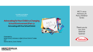 webinar video "Advocating for Your Child in a Changing School Environment"